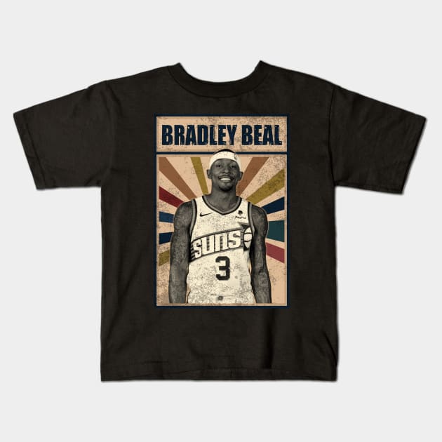 Phoenix Suns Bradley Beal Kids T-Shirt by RobinaultCoils